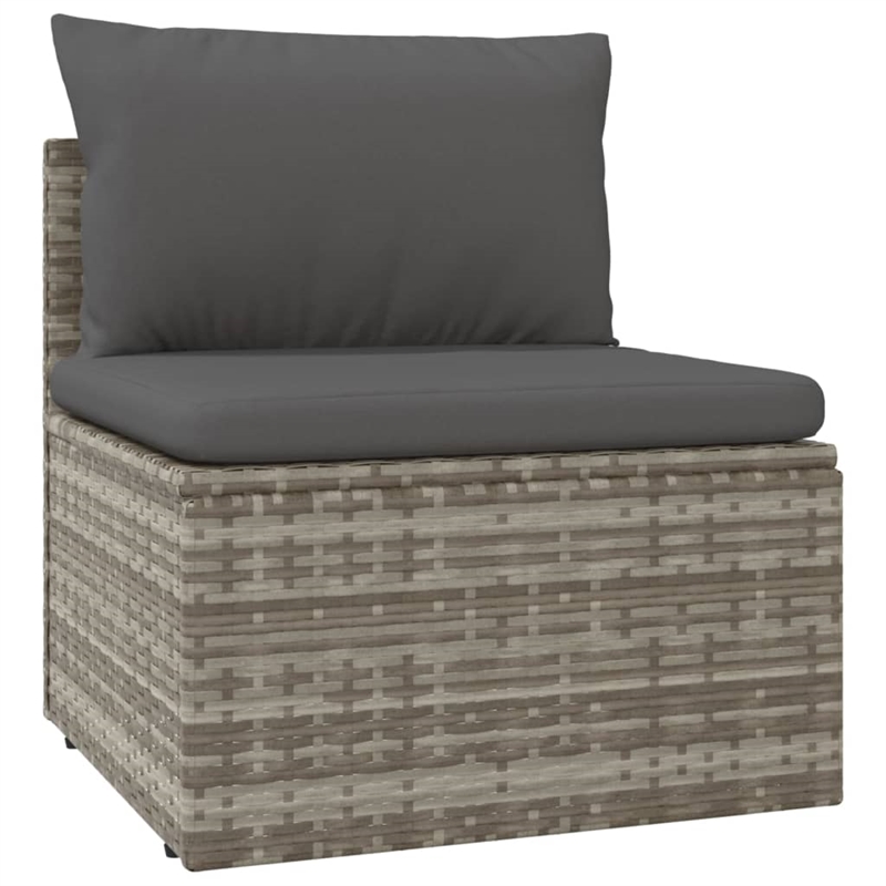 vidaXL 8 Piece Small Garden Lounge Set in Gray