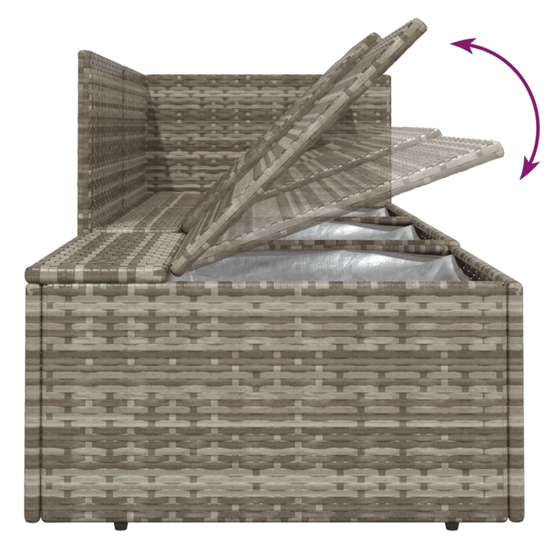 vidaXL 8 Piece Small Garden Lounge Set in Gray