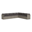 vidaXL 8 Piece Small Garden Lounge Set in Gray