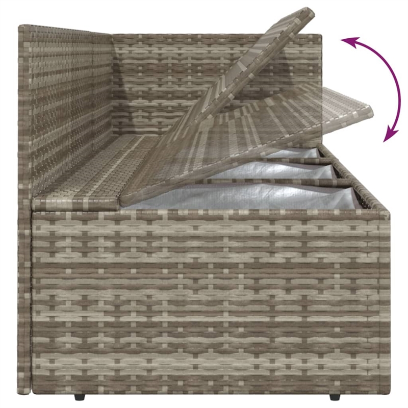 vidaXL 6 Piece Steel Garden Lounge Set in Gray