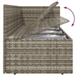 vidaXL 6 Piece Steel Garden Lounge Set in Gray