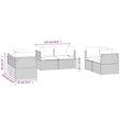 vidaXL Steel Garden Sofa in Gray
