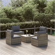 vidaXL 5 Piece Steel Garden Lounge Set in Gray