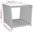 vidaXL 3 Piece Steel Garden Lounge Set in Beige