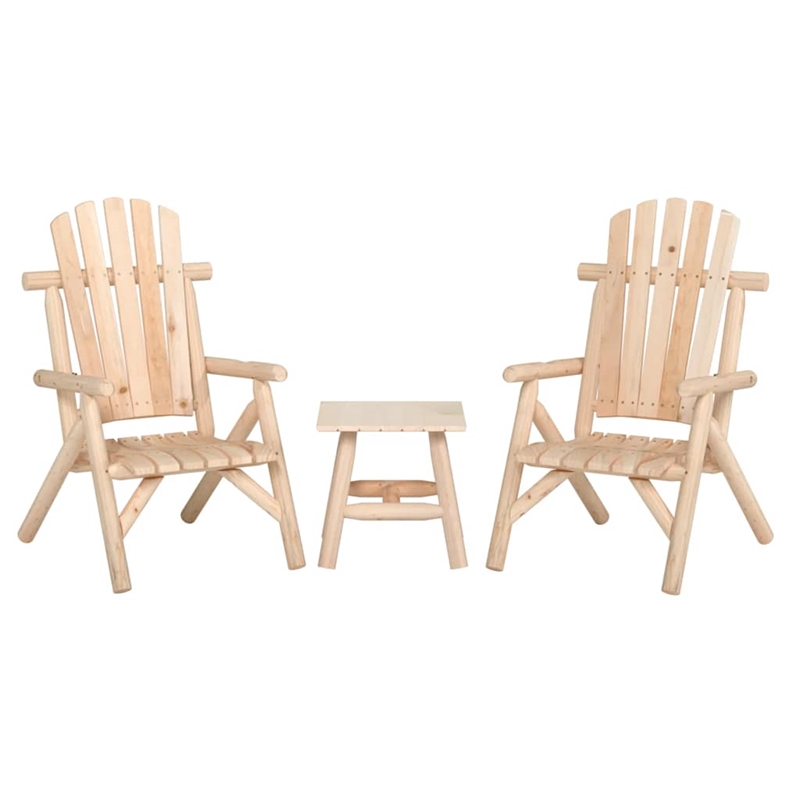 vidaXL Wood Garden Lounge Set in Natural