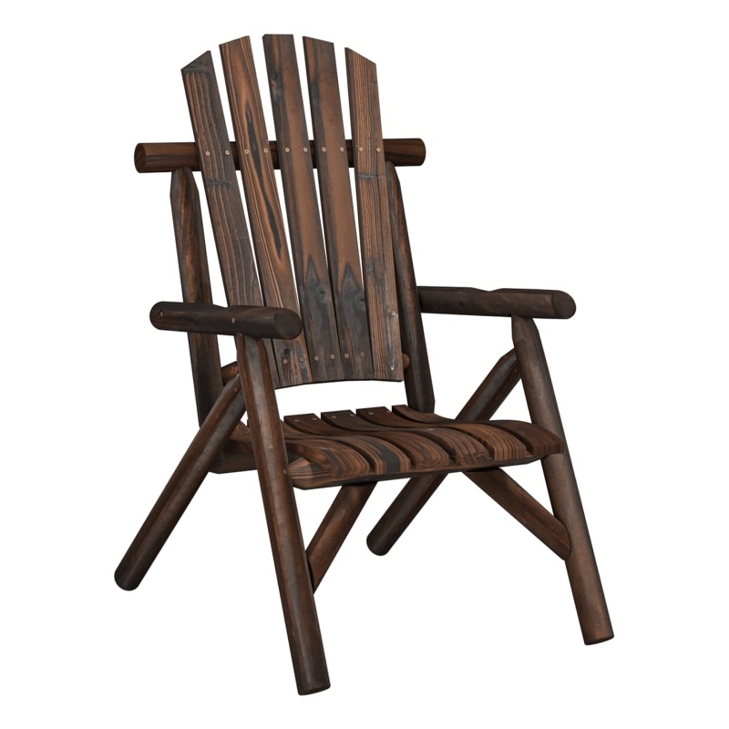vidaXL 3 Piece Wood Large Garden Lounge Set