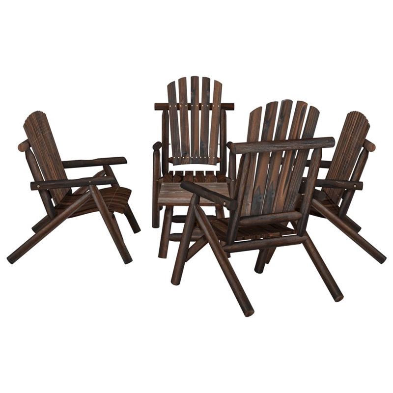 vidaXL 5 Piece Wood Garden Lounge Set