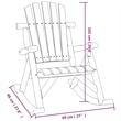 vidaXL 3 Piece Wood Garden Lounge Set