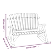 vidaXL 3 Piece Wood Garden Lounge Set