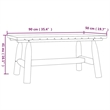 vidaXL 3 Piece Wood Garden Lounge Set