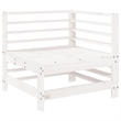 vidaXL 7 Piece Wood Large Garden Lounge Set in White