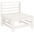 vidaXL 7 Piece Wood Large Garden Lounge Set in White