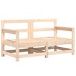 vidaXL Wood Large Garden Lounge Set in Natural