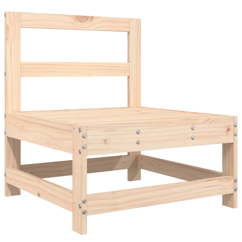 vidaXL Wood Large Garden Lounge Set in Natural