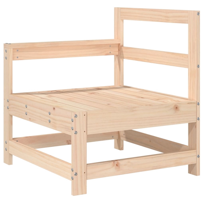 vidaXL Wood Large Garden Lounge Set in Natural