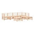 vidaXL 7 Piece Wood Large Garden Lounge Set
