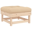 vidaXL 8 Piece Wood Small Garden Lounge Set in Beige