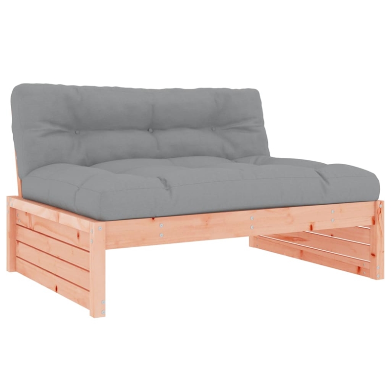vidaXL 5 Piece Wood Large Garden Lounge Set in Gray