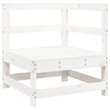vidaXL 8 Piece Wood Large Garden Lounge Set in White