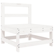 vidaXL 8 Piece Wood Large Garden Lounge Set in White