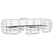 vidaXL 8 Piece Wood Large Garden Lounge Set in White