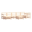 vidaXL 8 Piece Wood Garden Lounge Set in Natural