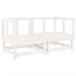 vidaXL Wood Large Garden Lounge Set in White