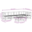 vidaXL Wood Large Garden Lounge Set in White