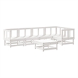 vidaXL Wood Large Garden Lounge Set in White