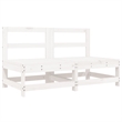 vidaXL Wood Large Garden Lounge Set in White