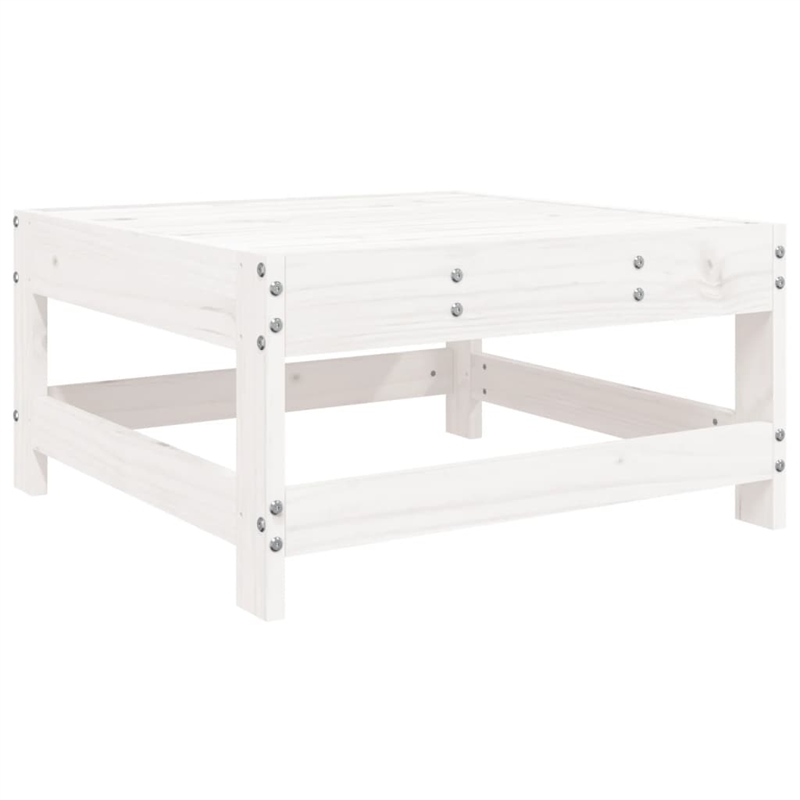 vidaXL Wood Large Garden Lounge Set in White