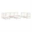vidaXL Wood Large Garden Lounge Set in White