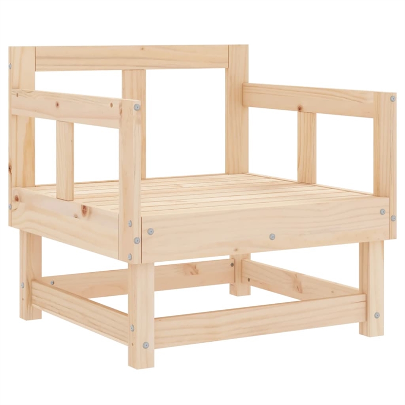 vidaXL 8 Piece Wood Garden Lounge Set in Natural