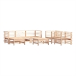 vidaXL 7 Piece Wood Garden Lounge Set in Natural