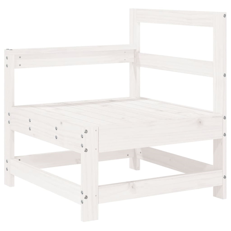 vidaXL Wood Medium Garden Lounge Set in White