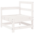 vidaXL Wood Medium Garden Lounge Set in White