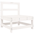 vidaXL Wood Medium Garden Lounge Set in White