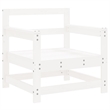 vidaXL Wood Medium Garden Lounge Set in White
