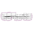 vidaXL Wood Medium Garden Lounge Set in White