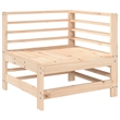vidaXL 7 Piece Wood Small Garden Lounge Set in Natural