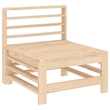 vidaXL 7 Piece Wood Small Garden Lounge Set in Natural