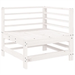 vidaXL 7 Piece Wood Large Garden Lounge Set in White
