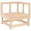 vidaXL 7 Piece Wood Garden Lounge Set in Natural