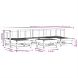 vidaXL 7 Piece Wood Garden Lounge Set in Natural