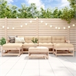 vidaXL 7 Piece Wood Large Garden Lounge Set