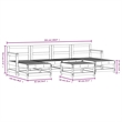 vidaXL 7 Piece Wood Large Garden Lounge Set