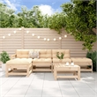 vidaXL 6 Piece Wood Garden Lounge Set