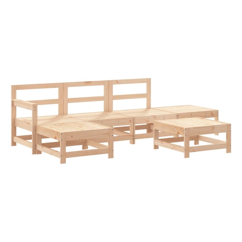 vidaXL 6 Piece Wood Garden Lounge Set