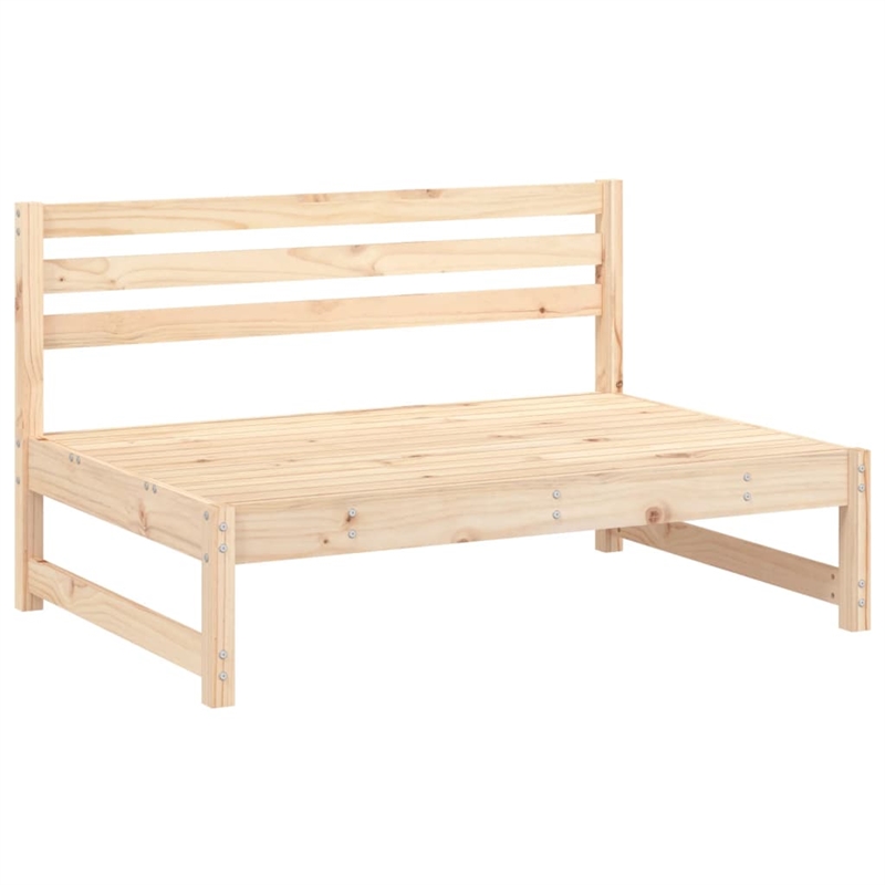 vidaXL 5 Piece Wood Large Garden Lounge Set in Natural