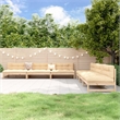 vidaXL Wood Garden Lounge Set in Natural